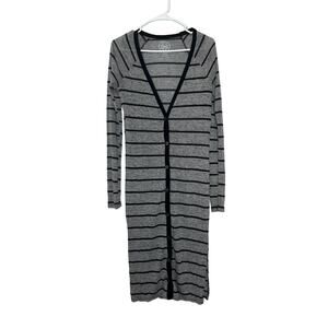 Authentic American Heritage WomenS Cardigan Sweater Long Sleeve Button Stripped